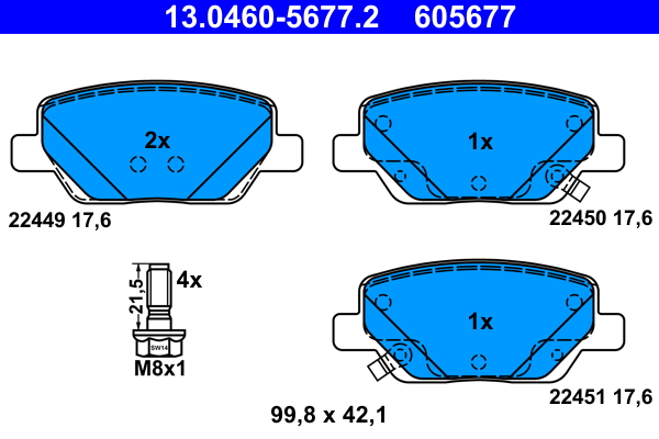 Remblokset ATE 13.0460-5677.2