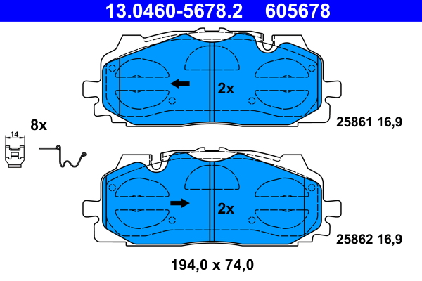 Remblokset ATE 13.0460-5678.2