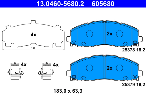 Remblokset ATE 13.0460-5680.2