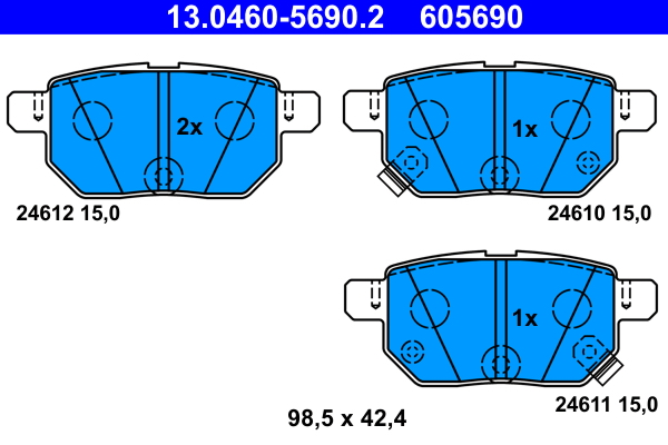 Remblokset ATE 13.0460-5690.2