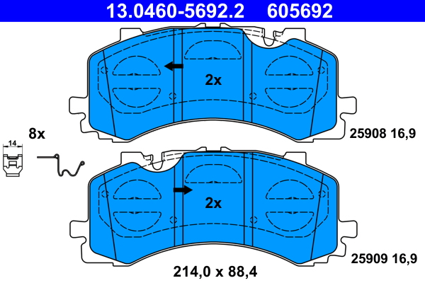 Remblokset ATE 13.0460-5692.2