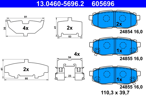 Remblokset ATE 13.0460-5696.2