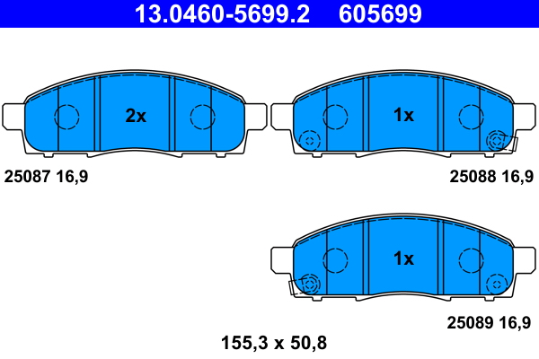 Remblokset ATE 13.0460-5699.2