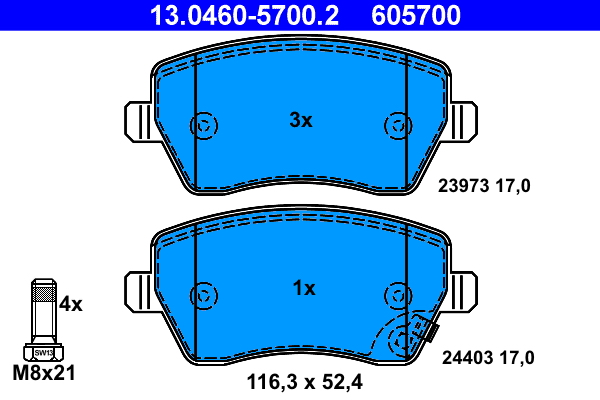 Remblokset ATE 13.0460-5700.2