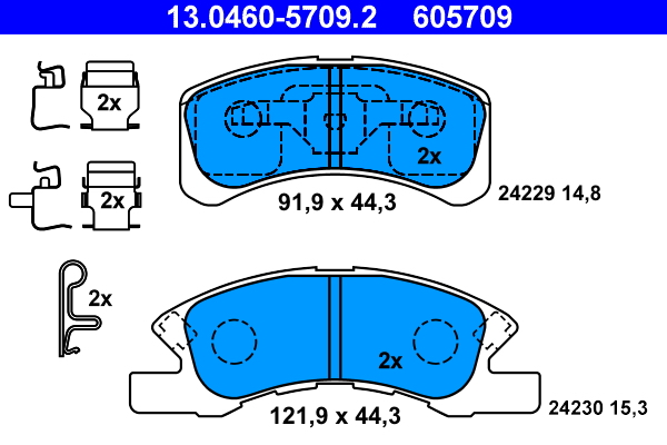 Remblokset ATE 13.0460-5709.2