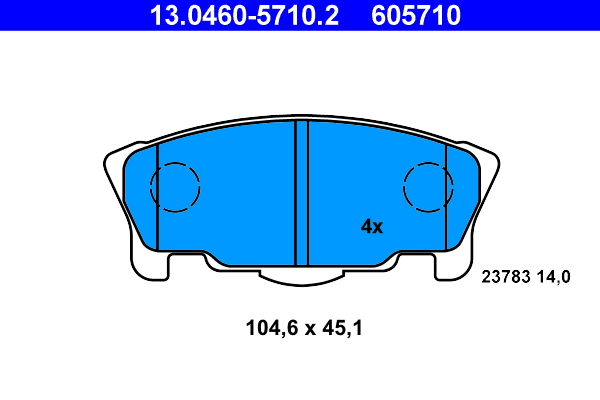 Remblokset ATE 13.0460-5710.2