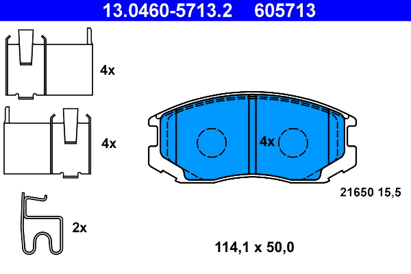 Remblokset ATE 13.0460-5713.2