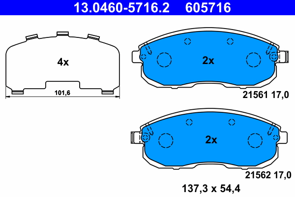 Remblokset ATE 13.0460-5716.2