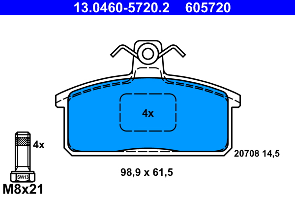 Remblokset ATE 13.0460-5720.2