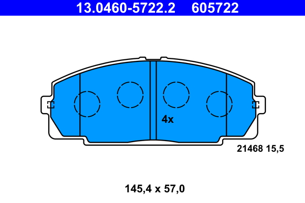 Remblokset ATE 13.0460-5722.2