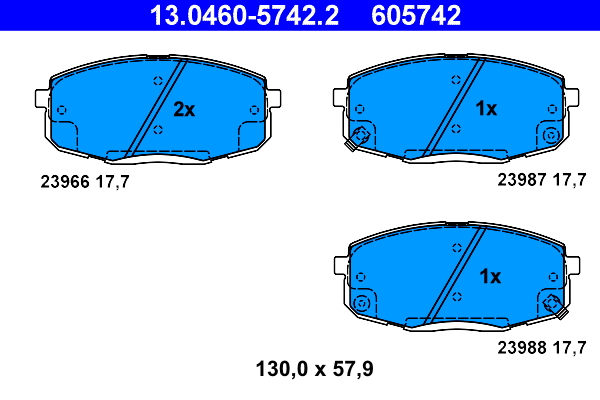 Remblokset ATE 13.0460-5742.2