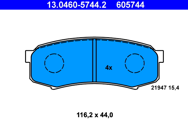 Remblokset ATE 13.0460-5744.2