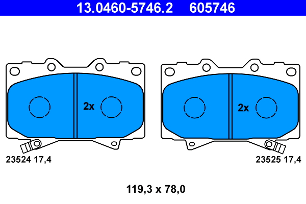 Remblokset ATE 13.0460-5746.2