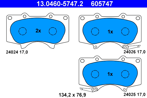 Remblokset ATE 13.0460-5747.2