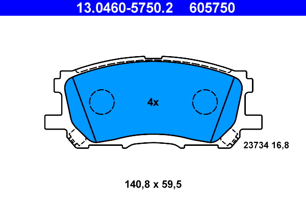 Remblokset ATE 13.0460-5750.2