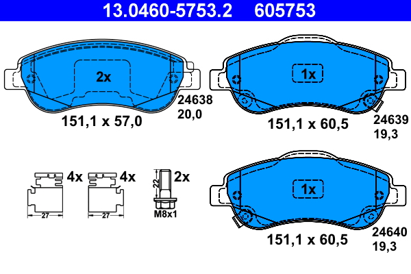 Remblokset ATE 13.0460-5753.2