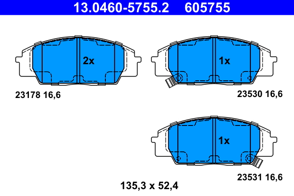 Remblokset ATE 13.0460-5755.2