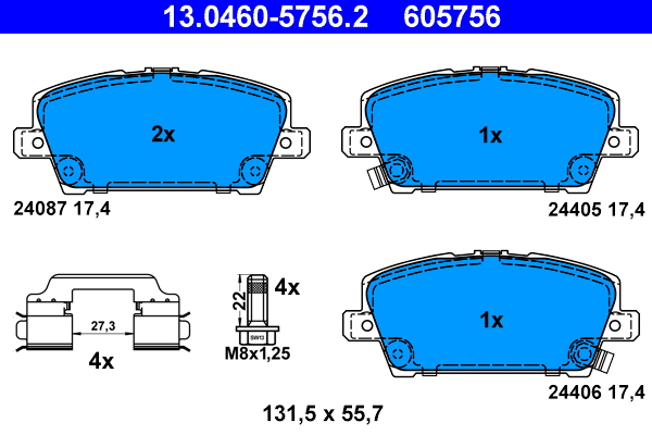 Remblokset ATE 13.0460-5756.2