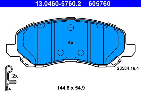 Remblokset ATE 13.0460-5760.2