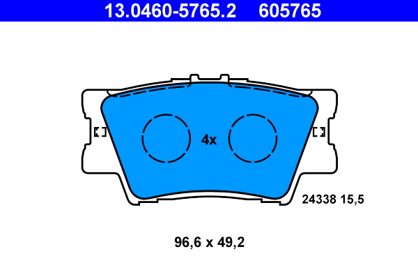 Remblokset ATE 13.0460-5765.2