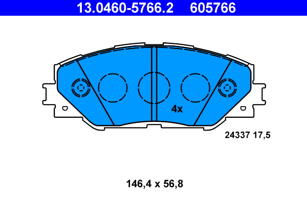 Remblokset ATE 13.0460-5766.2