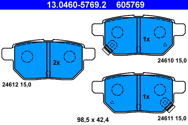 Remblokset ATE 13.0460-5769.2