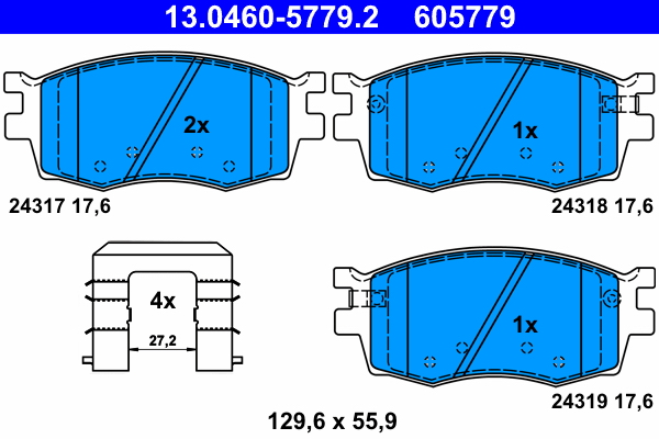 Remblokset ATE 13.0460-5779.2