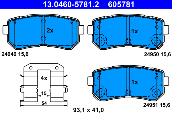 Remblokset ATE 13.0460-5781.2