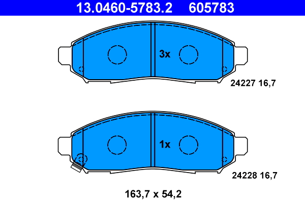 Remblokset ATE 13.0460-5783.2