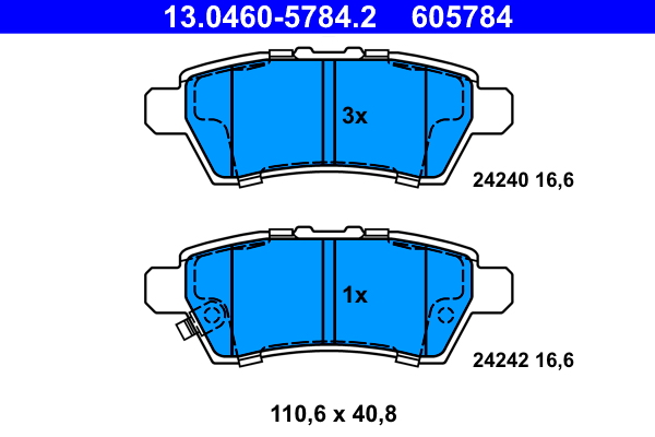 Remblokset ATE 13.0460-5784.2