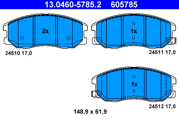 Remblokset ATE 13.0460-5785.2