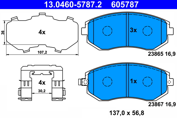 Remblokset ATE 13.0460-5787.2