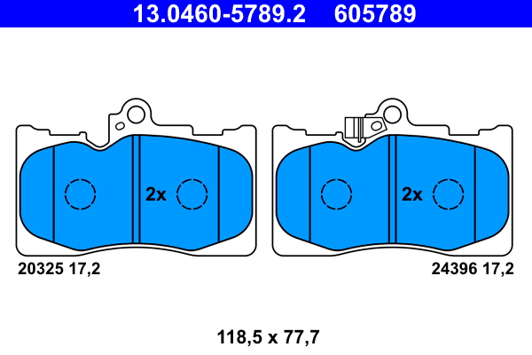 Remblokset ATE 13.0460-5789.2