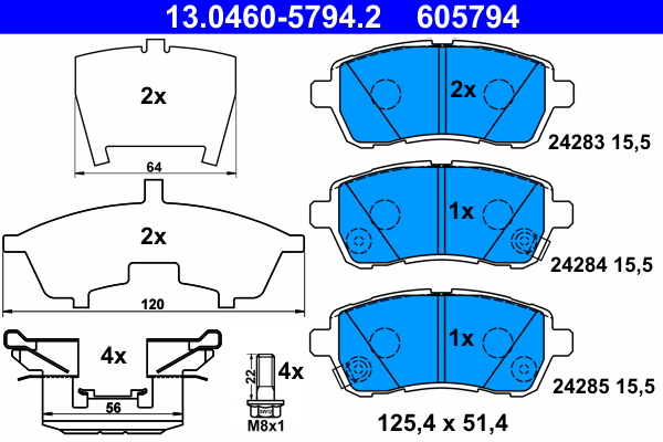 Remblokset ATE 13.0460-5794.2