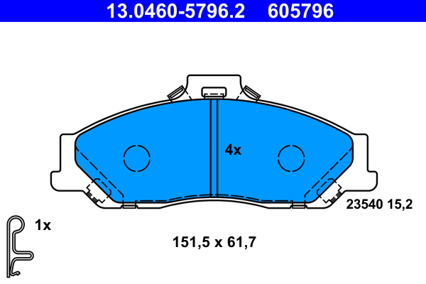 Remblokset ATE 13.0460-5796.2