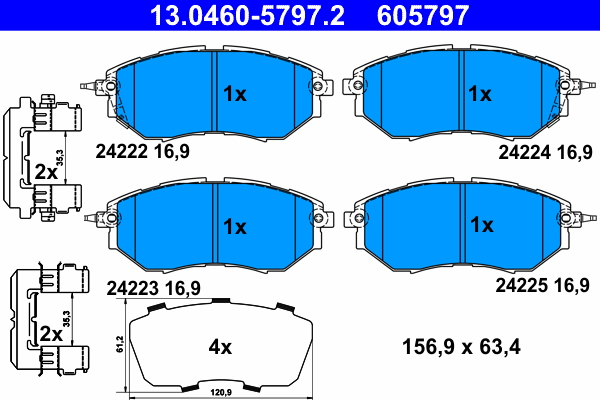 Remblokset ATE 13.0460-5797.2