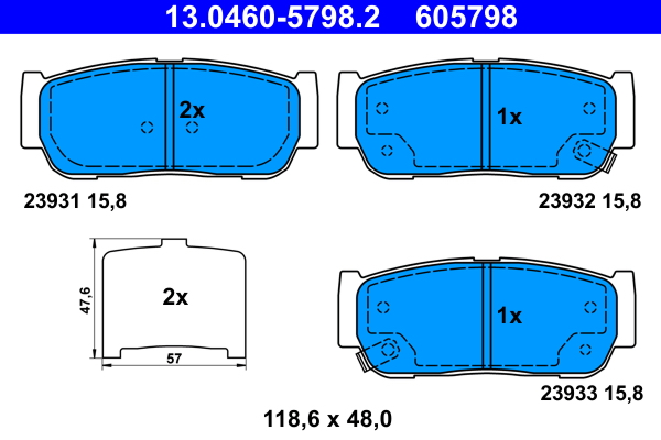 Remblokset ATE 13.0460-5798.2