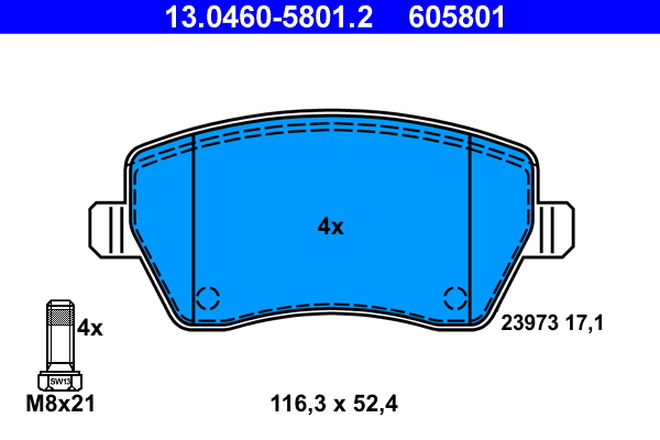 Remblokset ATE 13.0460-5801.2