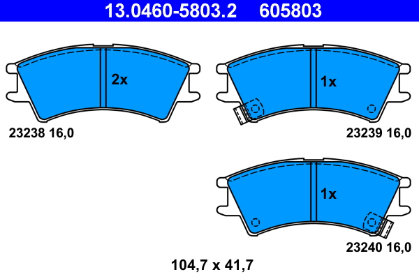 Remblokset ATE 13.0460-5803.2