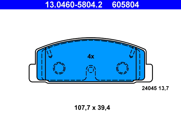 Remblokset ATE 13.0460-5804.2