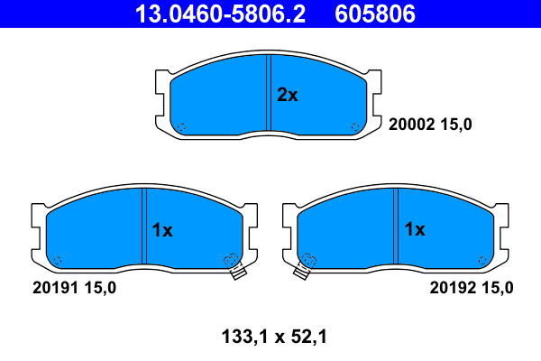 Remblokset ATE 13.0460-5806.2