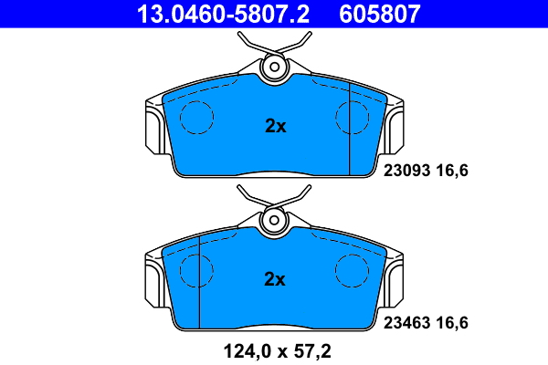 Remblokset ATE 13.0460-5807.2