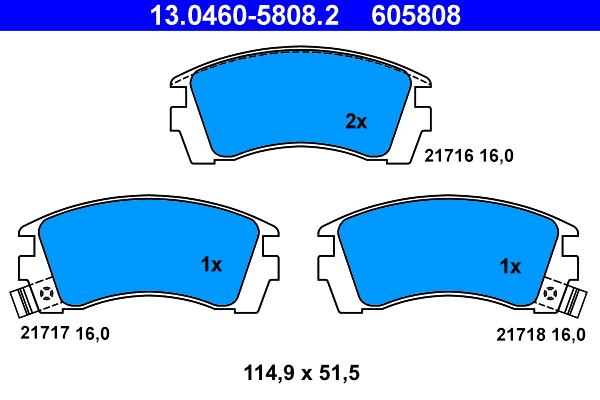 Remblokset ATE 13.0460-5808.2