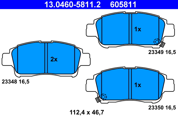 Remblokset ATE 13.0460-5811.2