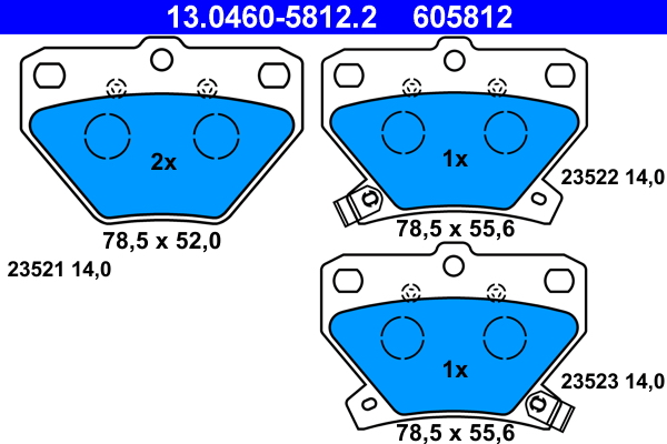 Remblokset ATE 13.0460-5812.2