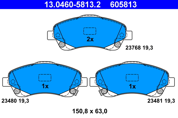 Remblokset ATE 13.0460-5813.2