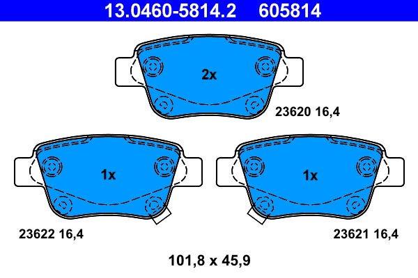 Remblokset ATE 13.0460-5814.2