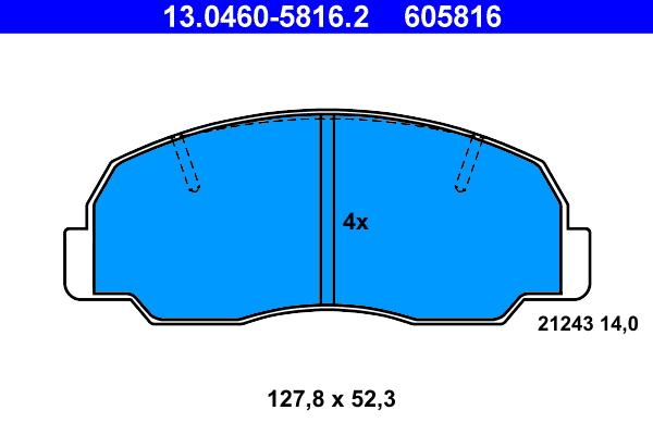 Remblokset ATE 13.0460-5816.2