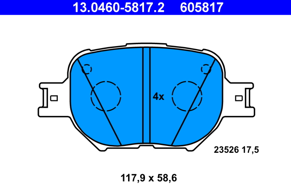 Remblokset ATE 13.0460-5817.2