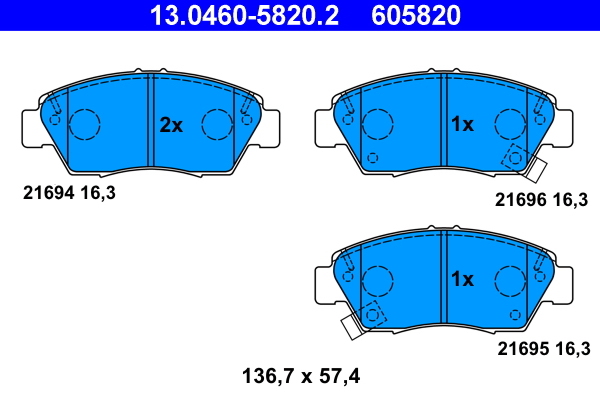 Remblokset ATE 13.0460-5820.2